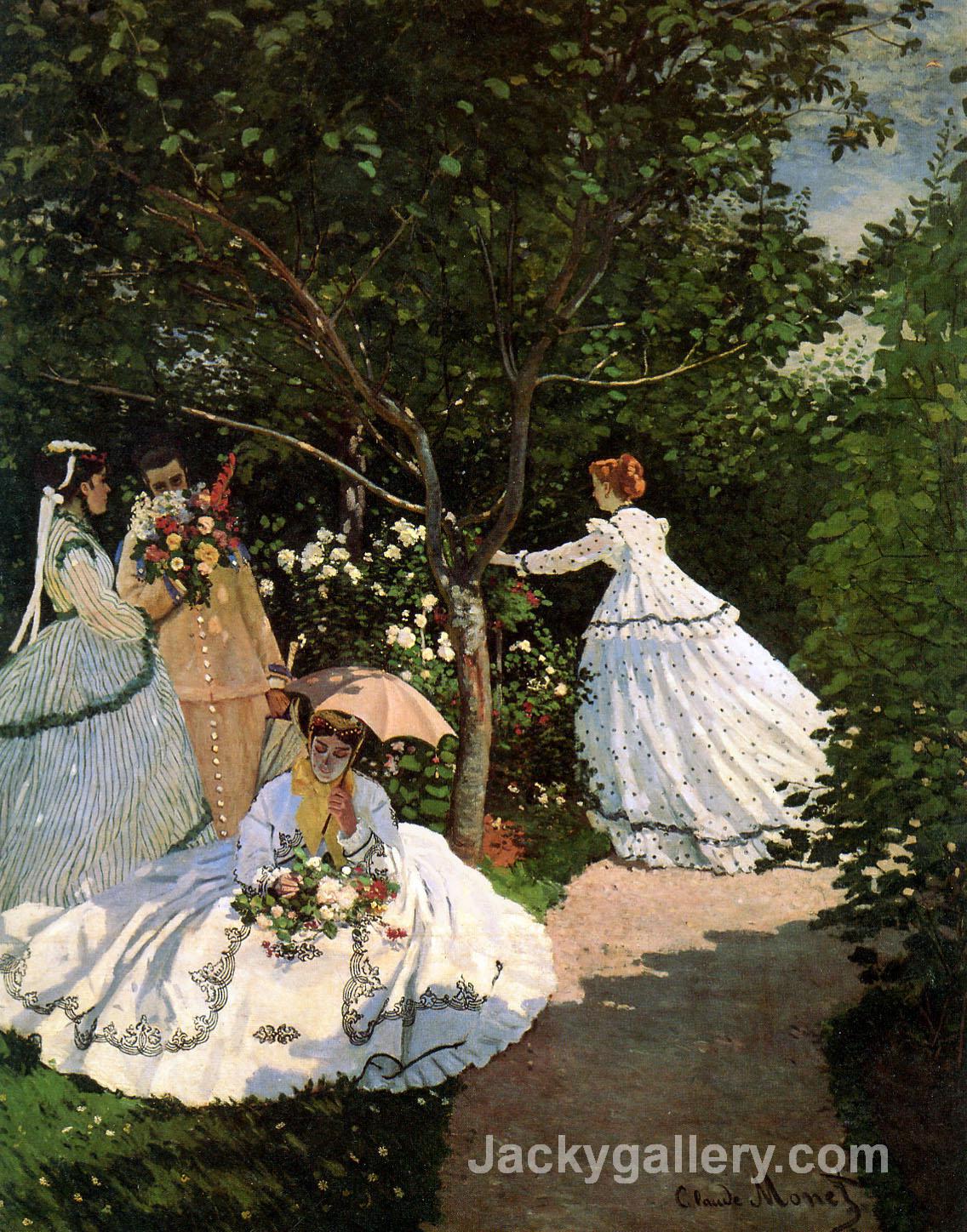 Women in the garden by Claude Monet paintings reproduction